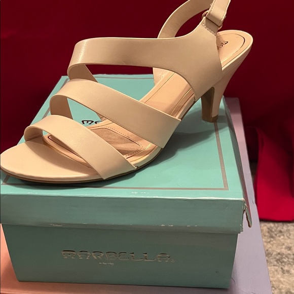 MARELLA Women's Beige Strappy Heels - Picture 1 of 3